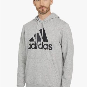 Adidas Men's Heather Gray Hoodie